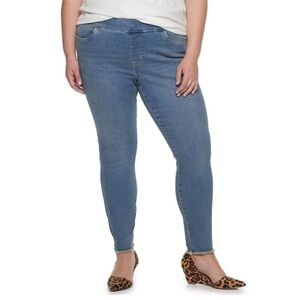 EVRI Pull-On Jeggings Light Blue 16W